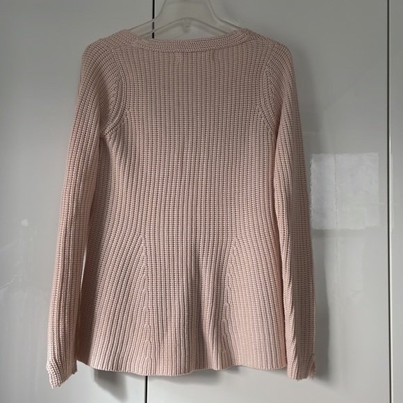 Zara V-Neck Sweater in Light Pink Size-Medium NWOT - Picture 7 of 17
